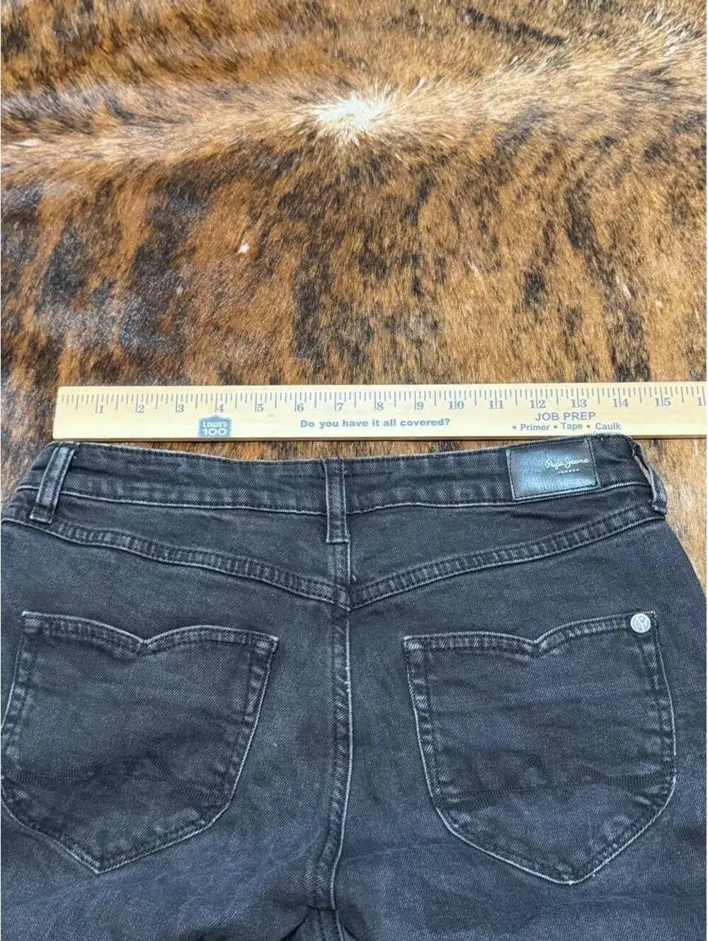Pepe Jeans Women's Black Jeans Willa Flare high rise size 29x32